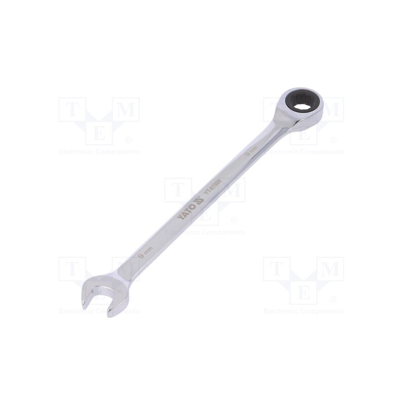 1 pcs x YATO - YT-01909 - Wrench, combination spanner,with ratchet, 9mm