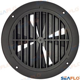 Round ventilation grille 164 mm, black