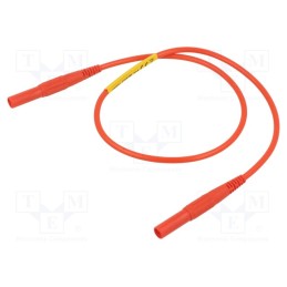 1 pcs x STu00c4UBLI - 66.9303-05022 - Test lead, 32A, banana plug 4mm x2, insulated, Urated: 1kV, red
