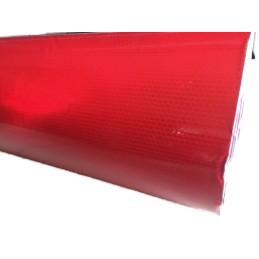 Reflective foil honeycomb signs red