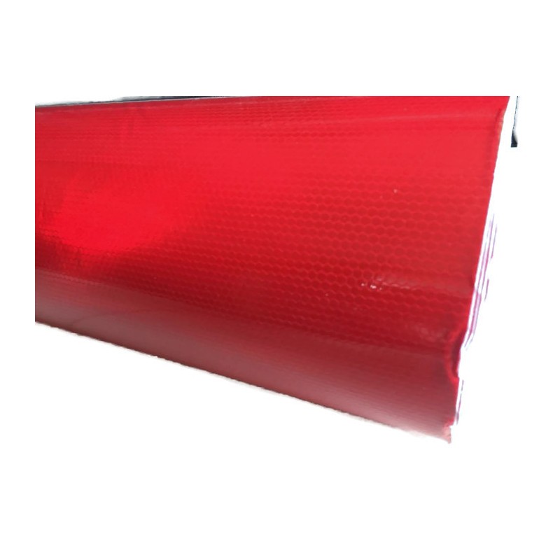 Reflective foil honeycomb signs red