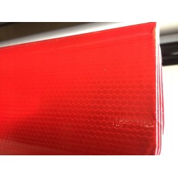 Reflective foil honeycomb signs red