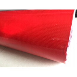 Reflective foil honeycomb signs red
