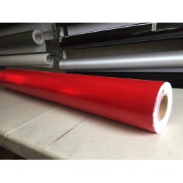 Reflective foil honeycomb signs red