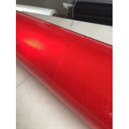 Reflective foil honeycomb signs red