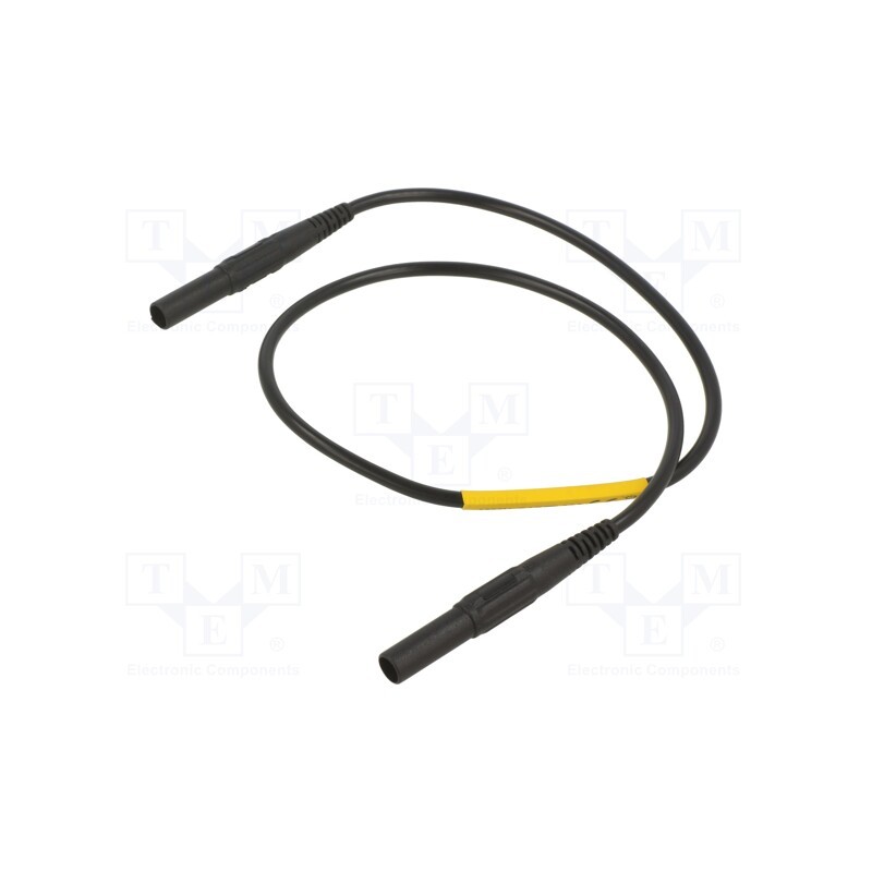 1 pcs x STu00c4UBLI - 66.9303-05021 - Test lead, 32A, banana plug 4mm x2, insulated, Urated: 1kV, black