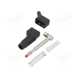 1 pcs x STu00c4UBLI - 64.9326-21 - Plug, 4mm banana, 32A, 30VAC, 60VDC, black, 2.5mm2, on cable