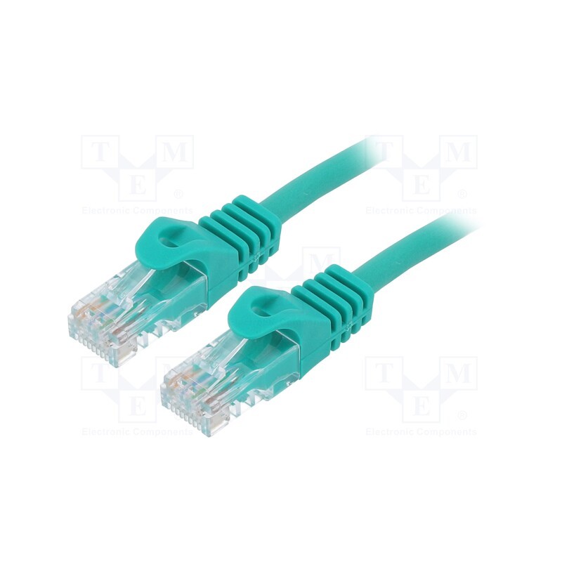 1 pcs x GEMBIRD - PP6U-3M/G - Patch cord, U/UTP, 6, stranded, CCA, PVC, green, 3m, 26AWG