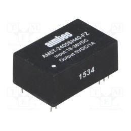 1 pcs x AIMTEC - AM5T-2412SH40-FZ - Converter: DC/DC, 6W, Uin: 18÷36V, Uout: 12VDC, Iout: 500mA, DIP24
