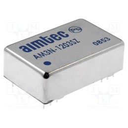 1 pcs x AIMTEC - AM3N-1203SZ - Converter: DC/DC, 3W, Uin: 10.8÷13.2V, Uout: 3.3VDC, Iout: 600mA