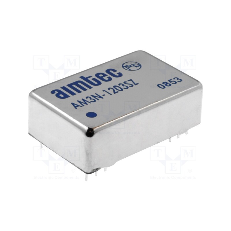 1 pcs x AIMTEC - AM3N-1203SZ - Converter: DC/DC, 3W, Uin: 10.8÷13.2V, Uout: 3.3VDC, Iout: 600mA