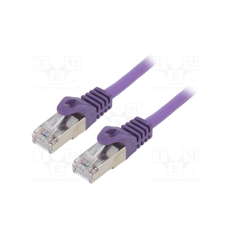 1 pcs x GEMBIRD - PP6-3M/V - Patch cord, F/UTP, 6, stranded, CCA, PVC, violet, 3m, RJ45 plug