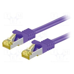 1 pcs x Goobay - 91591 - Patch cord, S/FTP, 6a, stranded, Cu, LSZH, violet, 1m, 26AWG