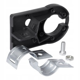 Trailer socket mounting base with clamp