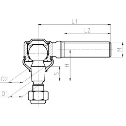 Toyota rod end, right
