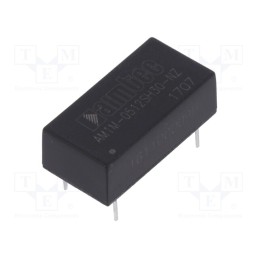 1 pcs x AIMTEC - AM1M-0512SH30-NZ - Converter: DC/DC, 1W, Uin: 4.5÷5.5V, Uout: 12VDC, Iout: 83mA, DIP14