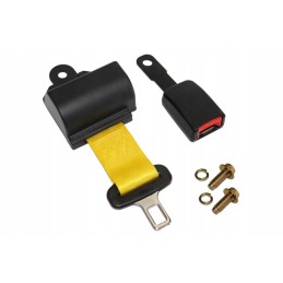 Yellow seat belt for forklift seat