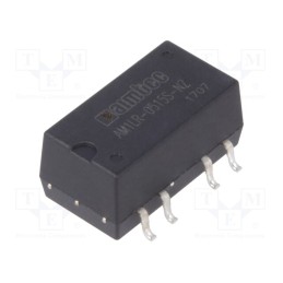 1 pcs x AIMTEC - AM1LR-0515S-NZ - Converter: DC/DC, 1W, Uin: 4.75÷5.25V, Uout: 15VDC, Iout: 67mA, SMD