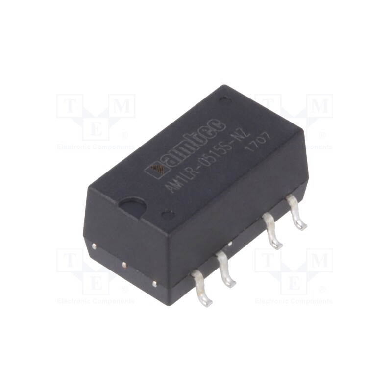 1 pcs x AIMTEC - AM1LR-0515S-NZ - Converter: DC/DC, 1W, Uin: 4.75÷5.25V, Uout: 15VDC, Iout: 67mA, SMD