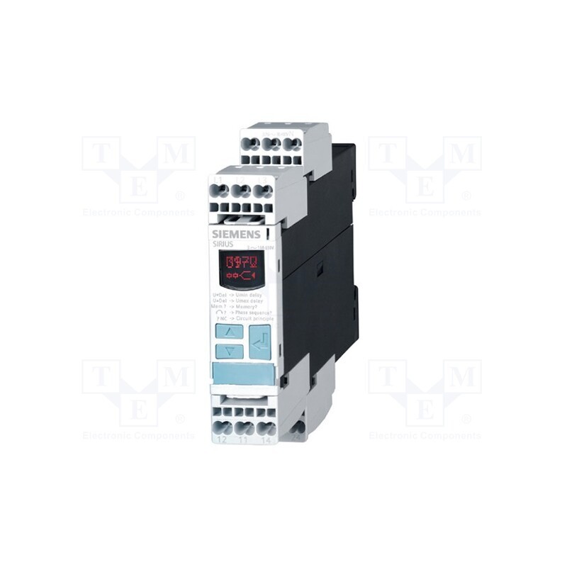 1 pcs x SIEMENS - 3UG4616-2CR20 - Module: voltage monitoring relay, for DIN rail mounting, DPDT