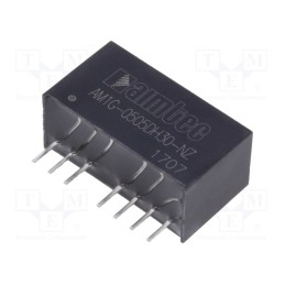 1 pcs x AIMTEC - AM1G-0505DH30-NZ - Converter: DC/DC, 1W, Uin: 4.5÷9V, Uout: 5VDC, Uout2: -5VDC, SIP8