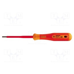 1 pcs x BERNSTEIN - 14-651-VDE - Screwdriver, insulated, slot, SL 2,5, Blade length: 75mm