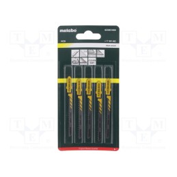 1 set x METABO - 623651000 - Hacksaw blade, wood,plastic, 57mm, 18teeth/inch, CLEAN WOOD