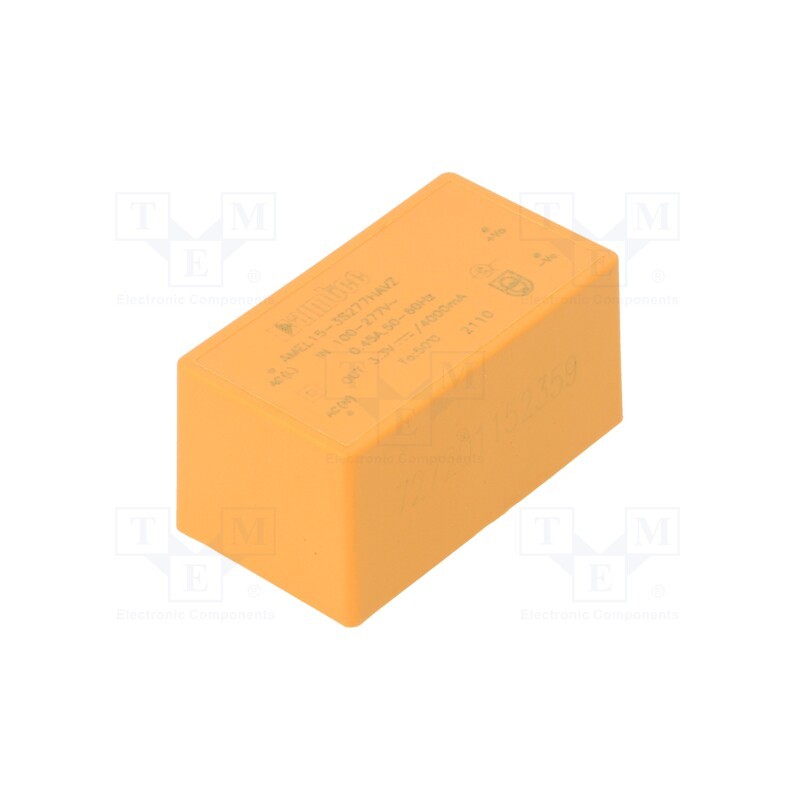 1 pcs x AIMTEC - AMEL15-3S277HAVZ-B - Converter: AC/DC, 13.2W, 85÷305VAC, Usup: 100÷430VDC, Uout: 3.3VDC