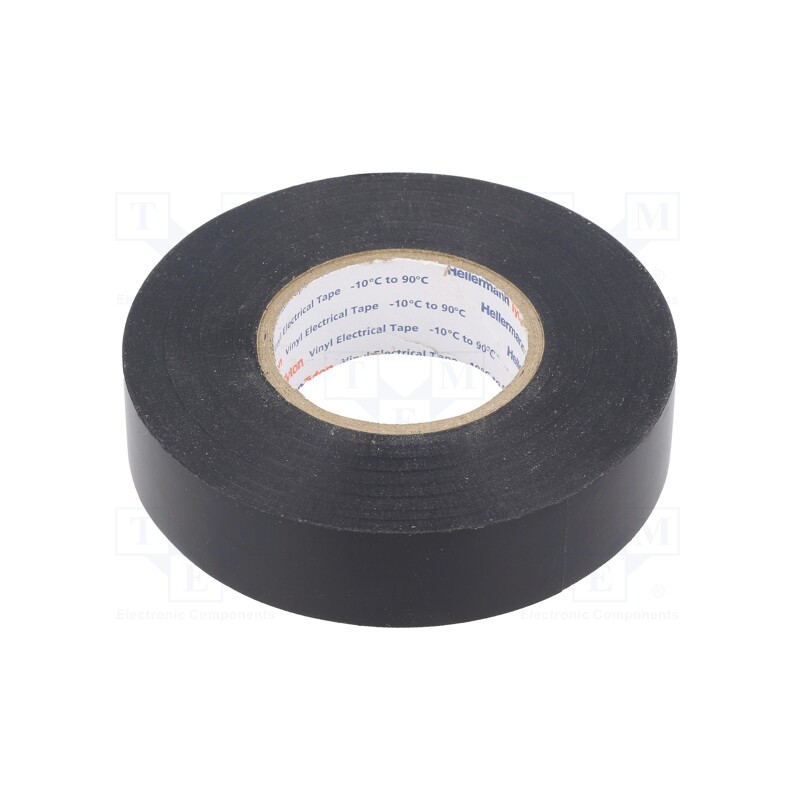 1 rol x HELLERMANNTYTON - 710-10300 HELATAPE FLEX20 - Tape: electrical insulating, W: 19mm, L: 33m, Thk: 0.2mm, black, 240%