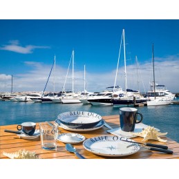 Brunner blue ocean melamine butter dish