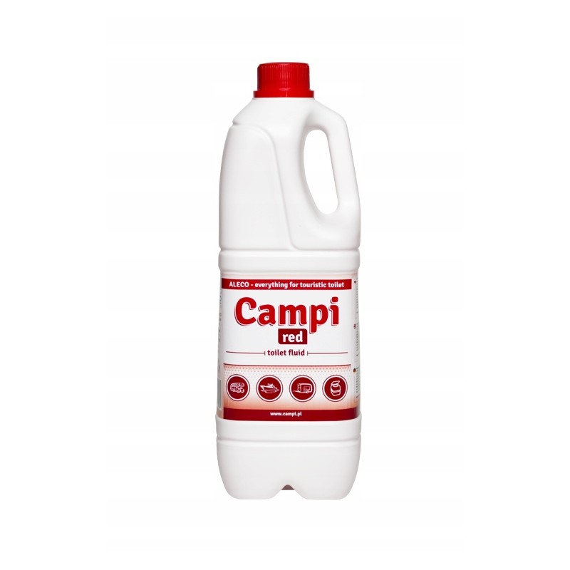 Fluid for tourist toilets for flushing red 2l