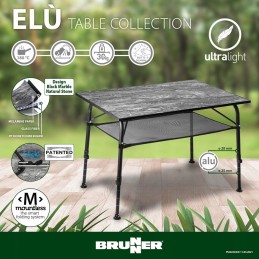 Brunner elu foldable camping table 100x70 cm