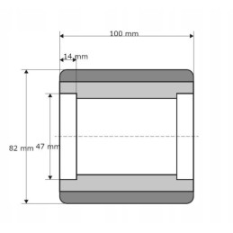 82x100 47x14 support roller polyurethane pallet truck