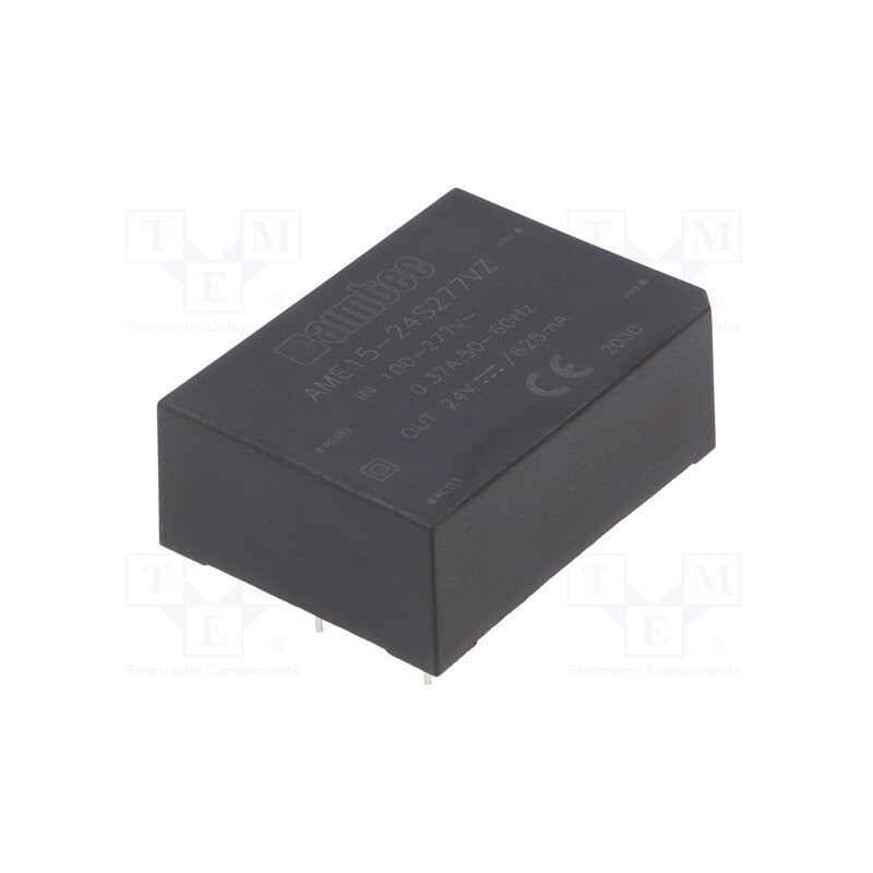 1 pcs x AIMTEC - AME15-24S277VZ - Converter: AC/DC, 15W, 85÷305VAC, Usup: 100÷430VDC, Uout: 24VDC