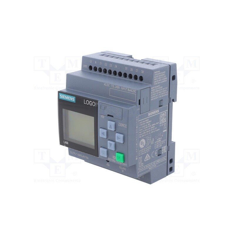 1 pcs x SIEMENS - 6ED1052-1FB08-0BA1 - Programmable relay, 10A, IN: 8, Analog in: 0, Analog.out: 0, OUT: 4
