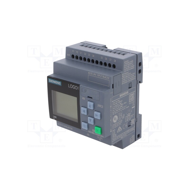 1 pcs x SIEMENS - 6ED1052-1HB08-0BA1 - Programmable relay, 10A, IN: 8, Analog in: 0, Analog.out: 0, OUT: 4
