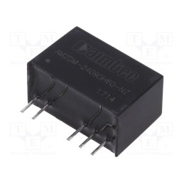 1 pcs x AIMTEC - AM2DM-2409DH60-NZ - Converter: DC/DC, 2W, Uin: 21.6÷26.4V, Uout: 9VDC, Uout2: -9VDC, SIP7