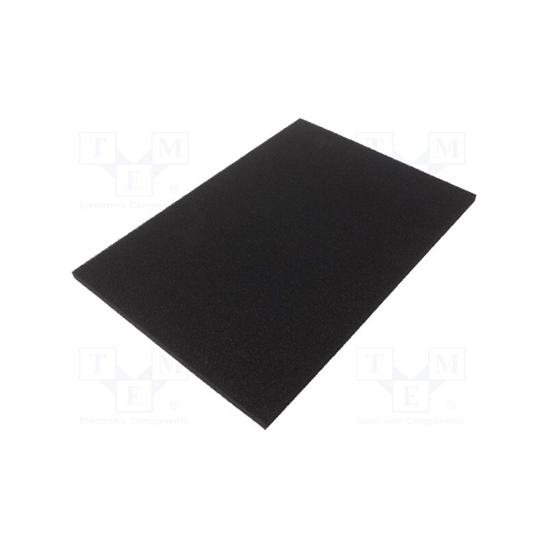 1 pcs x STATICTEC - STNBSF43 - Conductive foam, ESD, L: 345mm, W: 245mm, Thk: 10mm, black