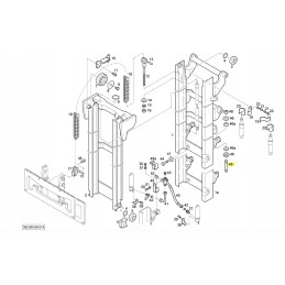 Linde 392 mast mounting screw 0009020127