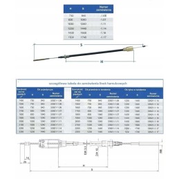 Knott brake cable original Niewiadow 1530 1740