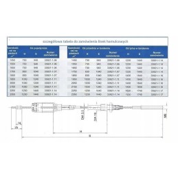 Knott brake cable original Niewiadow 1530 1740
