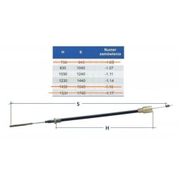 Knott brake cable original Niewiadow 1530 1740