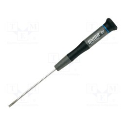 1 pcs x UNIOR - 608296 - Screwdriver, slot, precision, 1,2x0,25mm, 605E, Blade length: 60mm