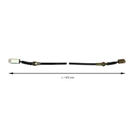 Left brake cable forklift Toyota 7 FG D K40