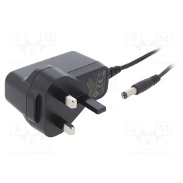 1 pcs x XP POWER - VEL12US090-UK-JA - Power supply: switched-mode, plug, 9VDC, 1.28A, 12W, Out: 5,5/2,1