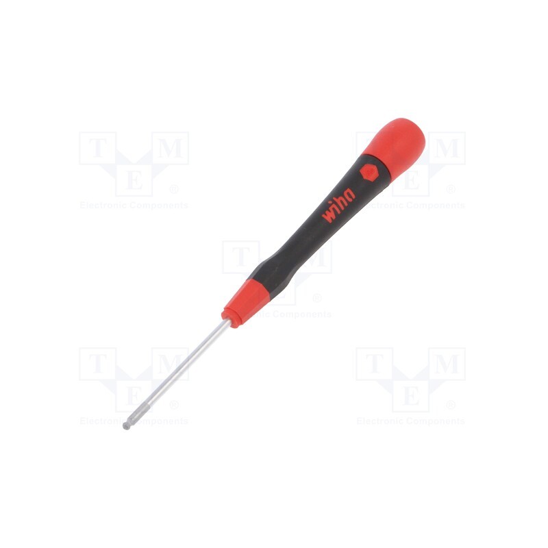 1 pcs x WIHA - 42438 - Screwdriver, hex key,spherical, precision, HEX 3/32'