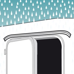 Rubber seal for mini drip stop gutter, 75 cm