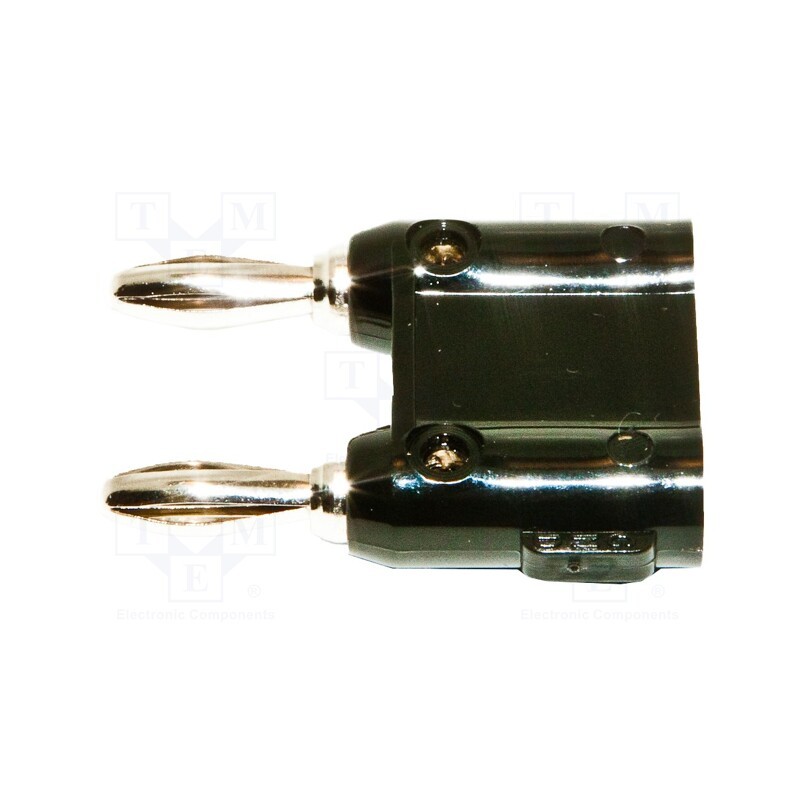 1 pcs x MUELLER ELECTRIC - BU-PMDP-S-0 - Stackable safety shunt, 4mm banana, 15A, 5kV, black, screw