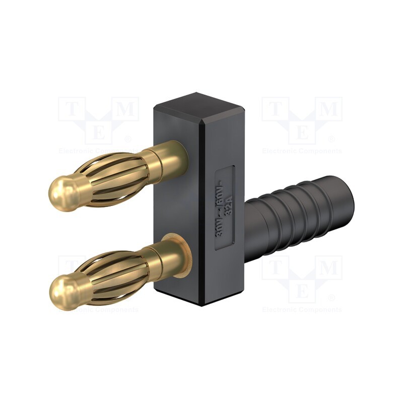 1 pcs x STu00c4UBLI - 64.9301-21 - Stackable safety shunt, 4mm banana, 32A, black, non-insulated