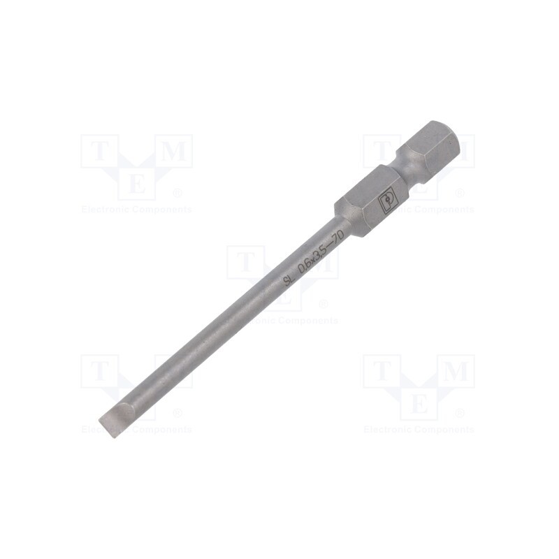 1 pcs x PHOENIX CONTACT - SF-BIT-SL 0,6X3,5-70 - Screwdriver bit, slot, 3,5x0,6mm, Overall len: 70mm